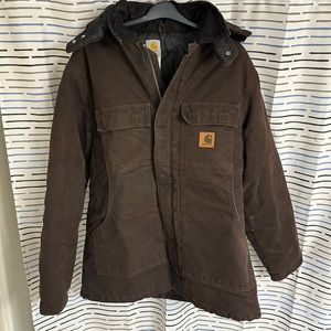 Vintage Carhartt C26 Traditional Coat Dark Brown Large Tall LT